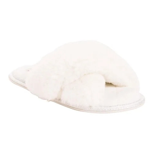 Women's MUK LUKS Perley Criss Cross Slide Slipper - Walmart.com | Walmart (US)