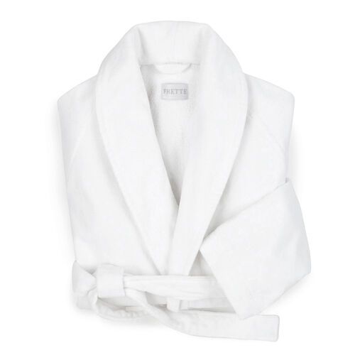 Velour Shawl Collar Robe White | Frette