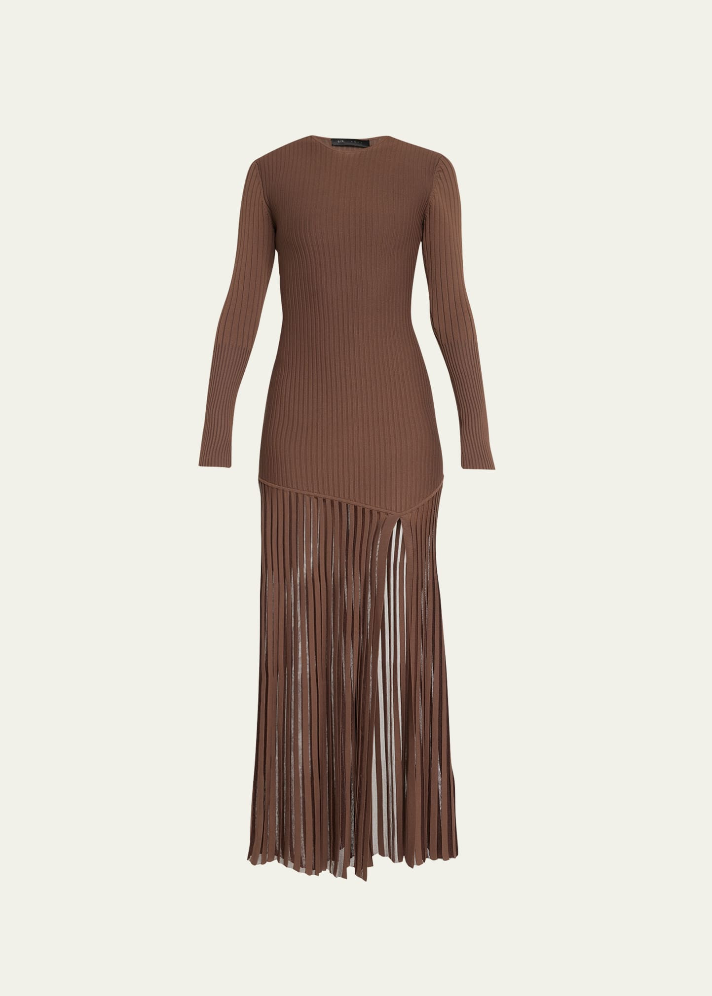 SIR Sylvie Long Sleeve Fringe Maxi Dress | Bergdorf Goodman
