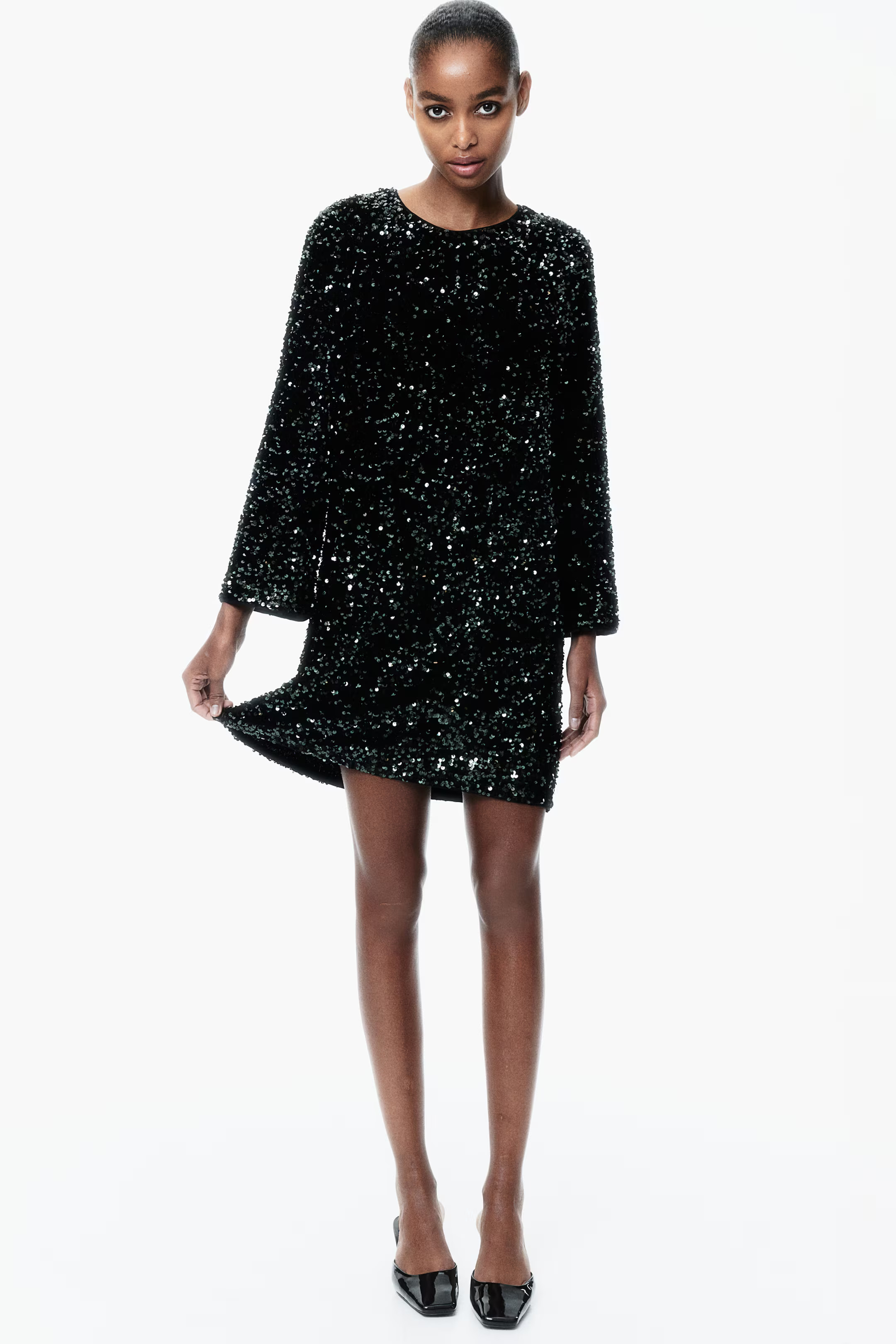 Sequined A-Line Dress | H&M (US + CA)