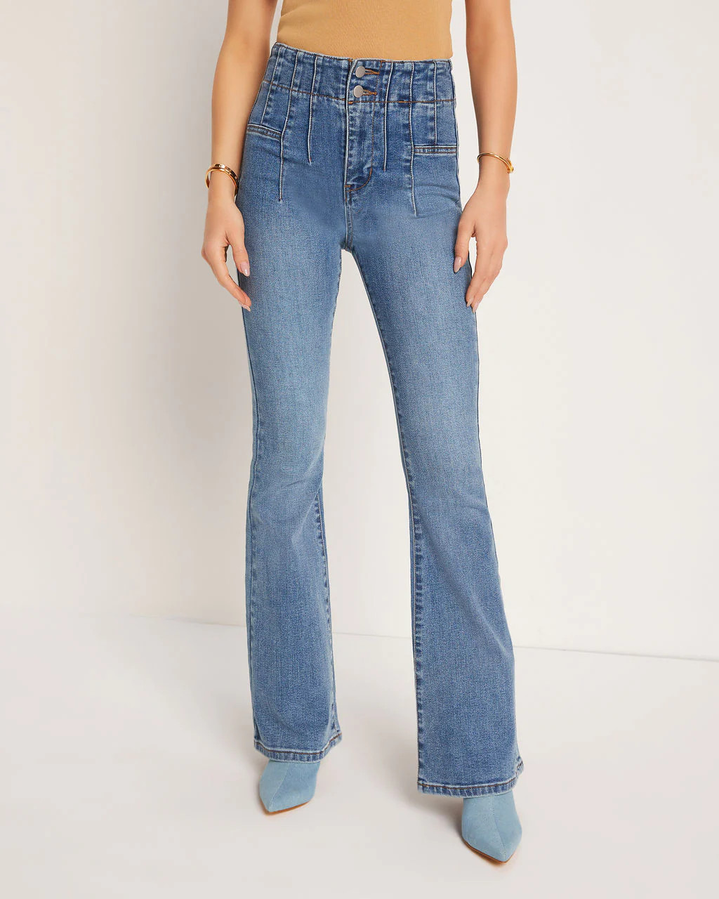 Dorian Ultra High Rise Stretch Flare Jeans | VICI