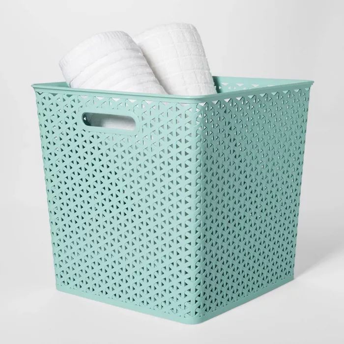 Y-Weave 13" Cube Decorative Storage Basket - Room Essentials&#153; | Target