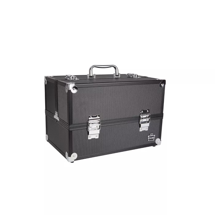 Caboodles Train Case In Black Diamond Pink - 13.7oz | Target