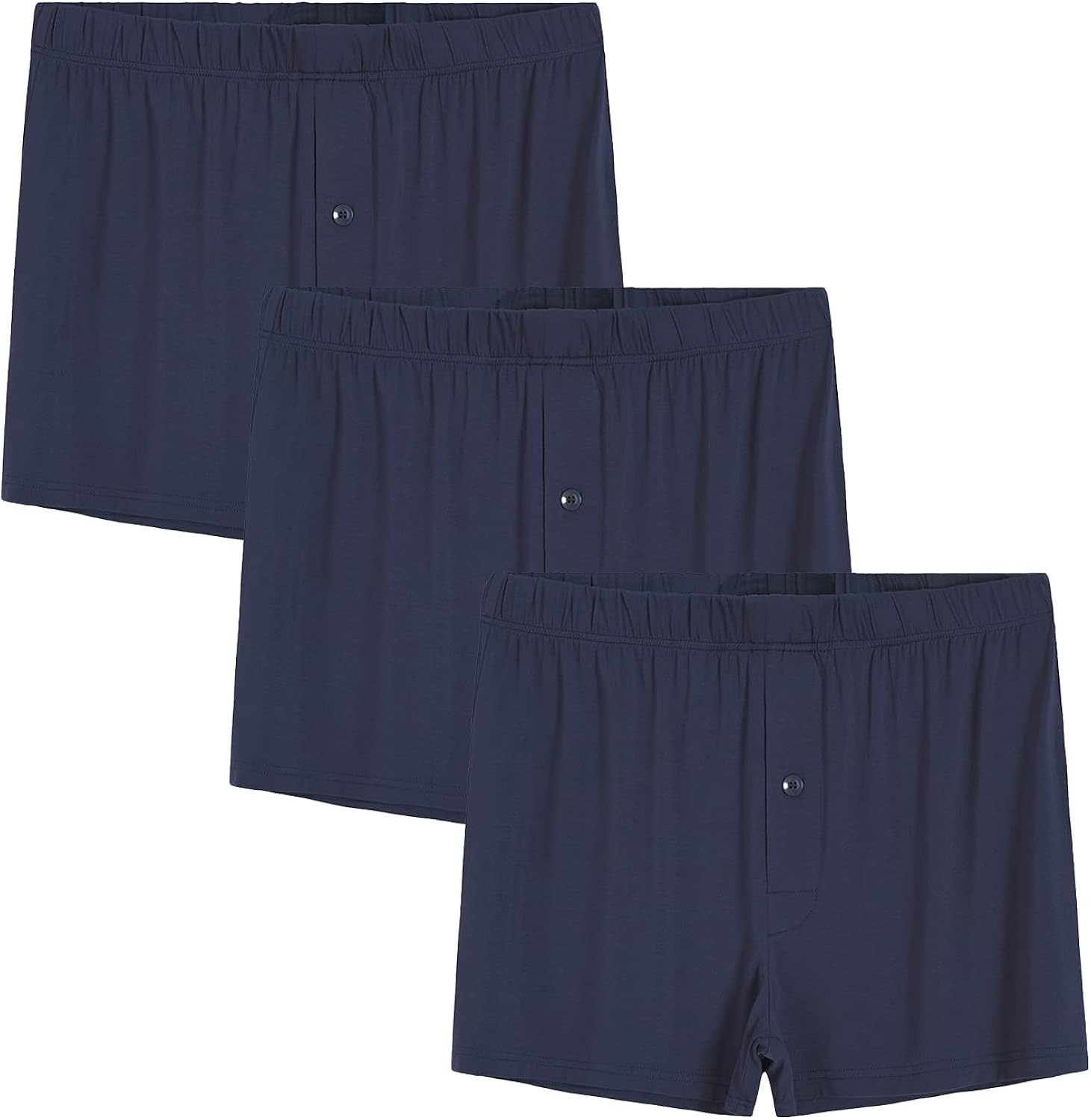 Latuza Men's Bamboo Viscose Underwear Boxer Shorts Trunk Briefs 3 Pack | Amazon (US)