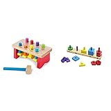 Melissa & Doug Deluxe Pounding Bench - The Original (Best for 2, 3, and 4 Year Olds) & Stack and Sor | Amazon (US)