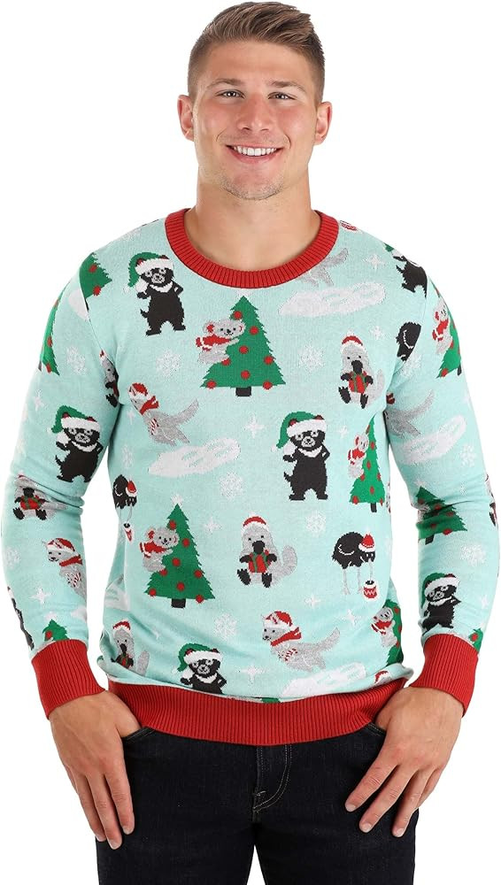Australian Animals Ugly Christmas Sweater for Adults - Koala Bear Knit Crewneck Sweaters for Holi... | Amazon (US)