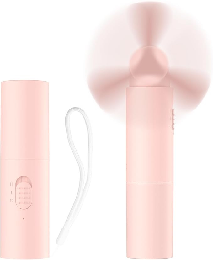 Handheld Mini Fan Portable Rechargeable 3000mAh USB Battery Powered 22+Hrs Runtime Small Hand Hel... | Amazon (US)