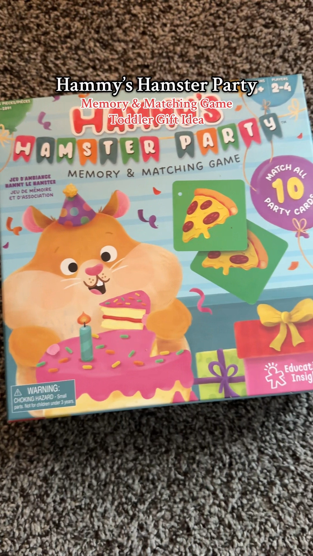 🎉 Playtime Meets Learning!

Hammy’s Hamster Party by Educational Insights is such a fun way for little ones to learn while they play! It helps toddlers and preschoolers:
✨ Practice matching and sequencing skills
✨ Develop fine motor skills and hand-eye coordination
✨ Encourage cooperative play and turn-taking

I love how it combines cute, interactive fun with early learning, keeping my little one engaged and excited. Perfect for solo play or group playdates!

💡 Tip: Use it to introduce simple patterns and problem-solving games in a playful way.

#LTKBaby #LTKKids #LTKmomlife