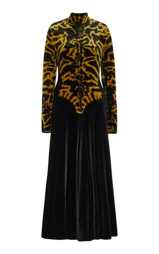 Re-Edition Tie-Dyed Velvet Midi Dress | Moda Operandi (Global)
