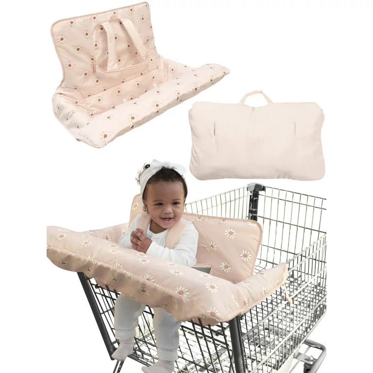 Modern Moments By Gerber Baby Girl Shopping Cart Cover, Pink | Walmart (US)
