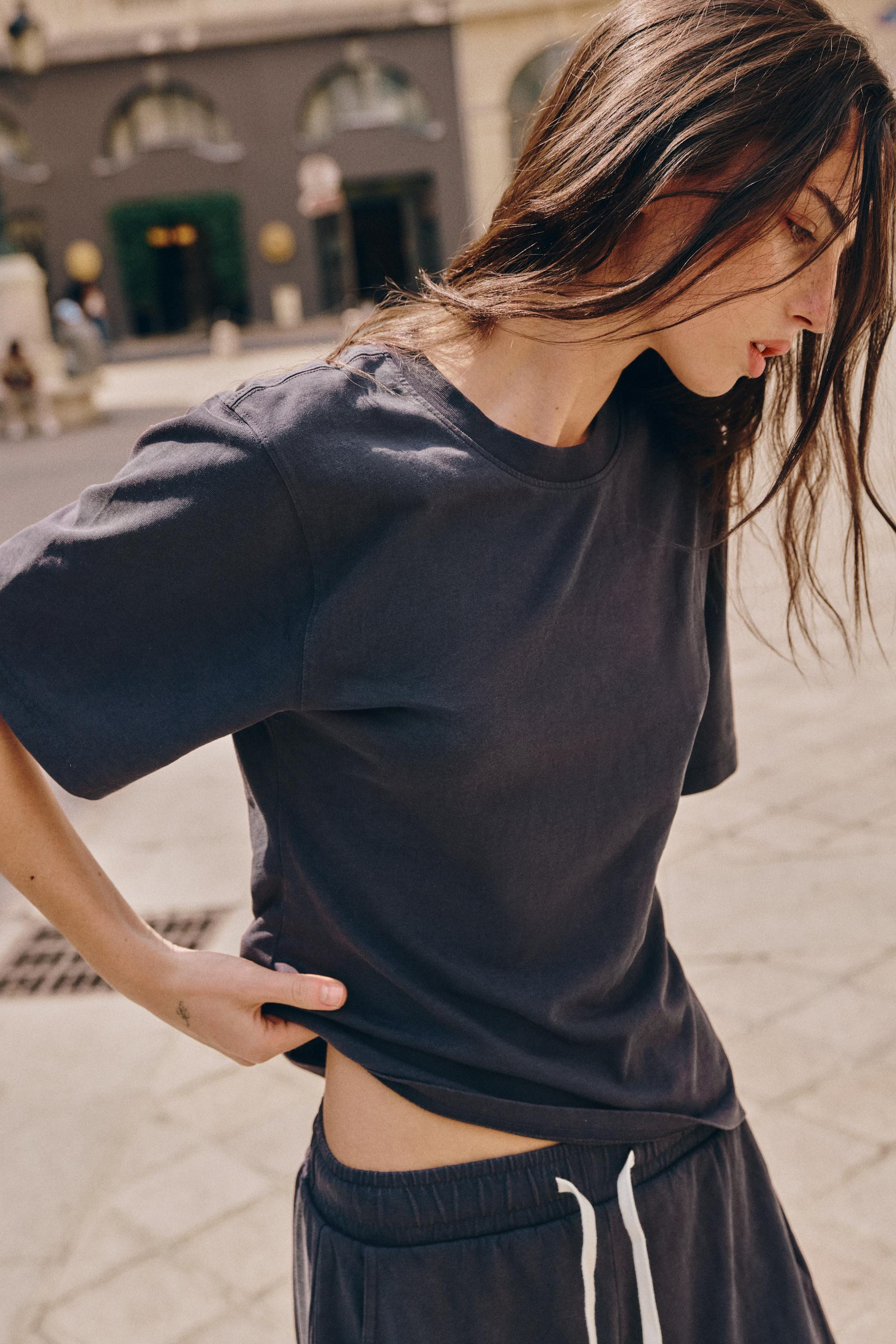 FITTED COTTON T-SHIRT | Zara UK