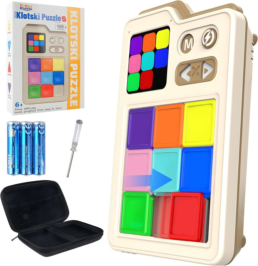 SMILESSKIDDO Super Slide Puzzle Games, Original 1000+ Challenges & 3 Modes, Brain Teaser Puzzle, ... | Amazon (US)