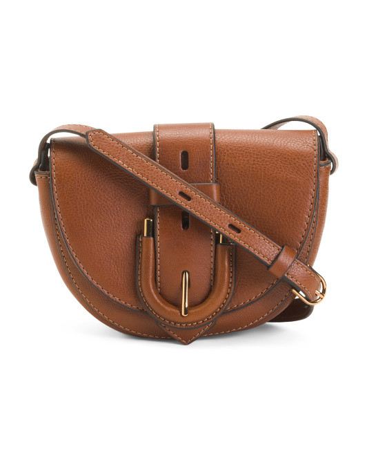 Leather Harwell Small Flap Crossbody | TJ Maxx