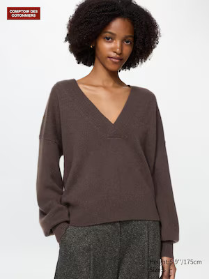 Uniqlo - V Neck Jumper - Blue - S | UNIQLO (UK)