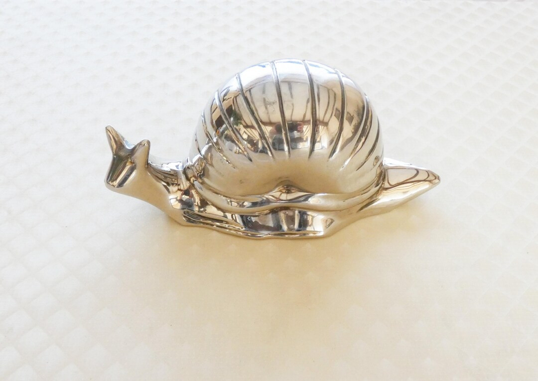 Vintage Butter Dish Snail Caviar Bowl Silver Plated Lidded Mustard Dish 50s-60s - Etsy | Etsy (US)