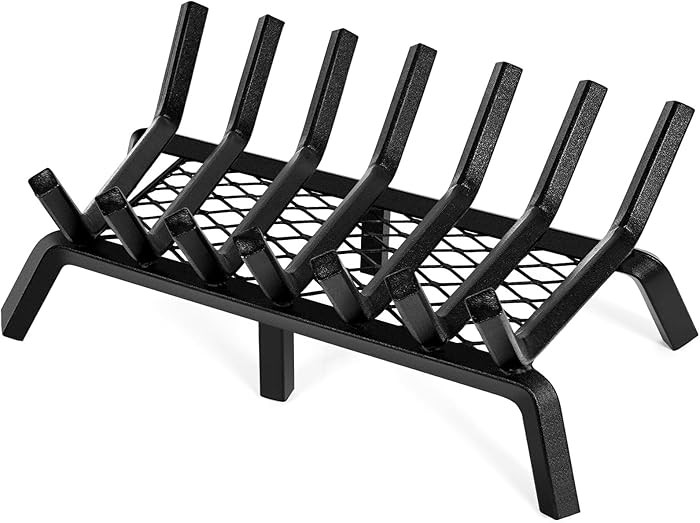 INNO STAGE Fireplace Grates with Ember Retainer - 24 Inch Fireplace Log Grate, Wood Stove Grate, ... | Amazon (US)