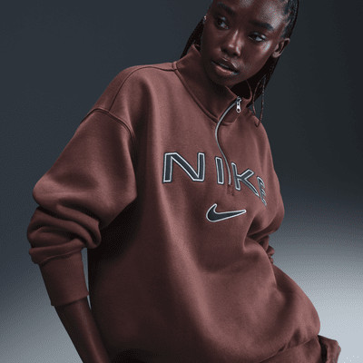 Nike Sportswear Phoenix Fleece Women's Oversized 1/4-Zip Logo Top | Nike (US)
