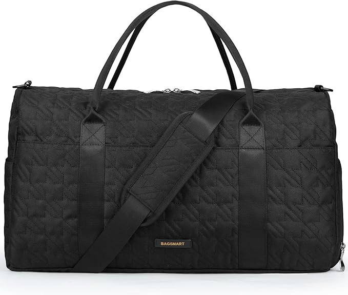 Travel Duffle Bag, BAGSMART 40L Large Carry On Bag Weekender Overnight Bag for Men Women with Sho... | Amazon (US)