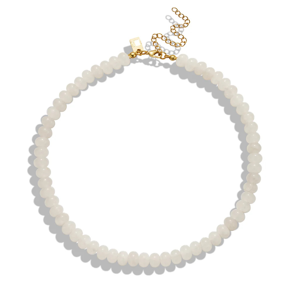 White Chalcedony Bead Necklace | Rosie Fortescue Jewellery