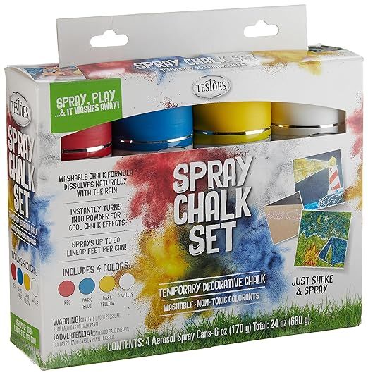Testors Spray Chalk Primary Seasonal Kit | Amazon (US)