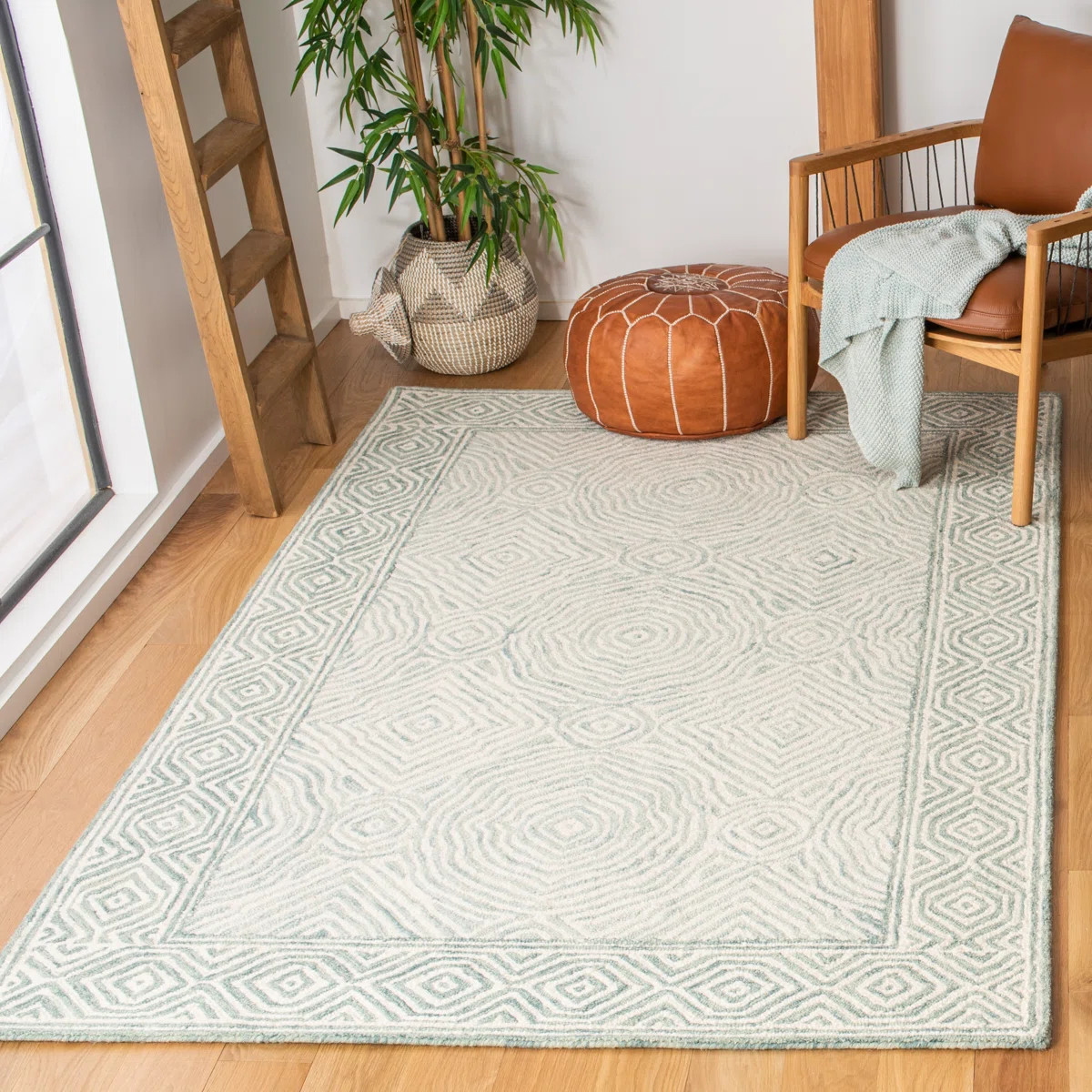 Roslyn Hand Tufted Wool And Cotton With Latex Oriental Rug | Wayfair North America