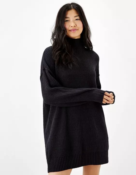 AE Mock Neck Sweater Mini Dress | American Eagle Outfitters (US & CA)