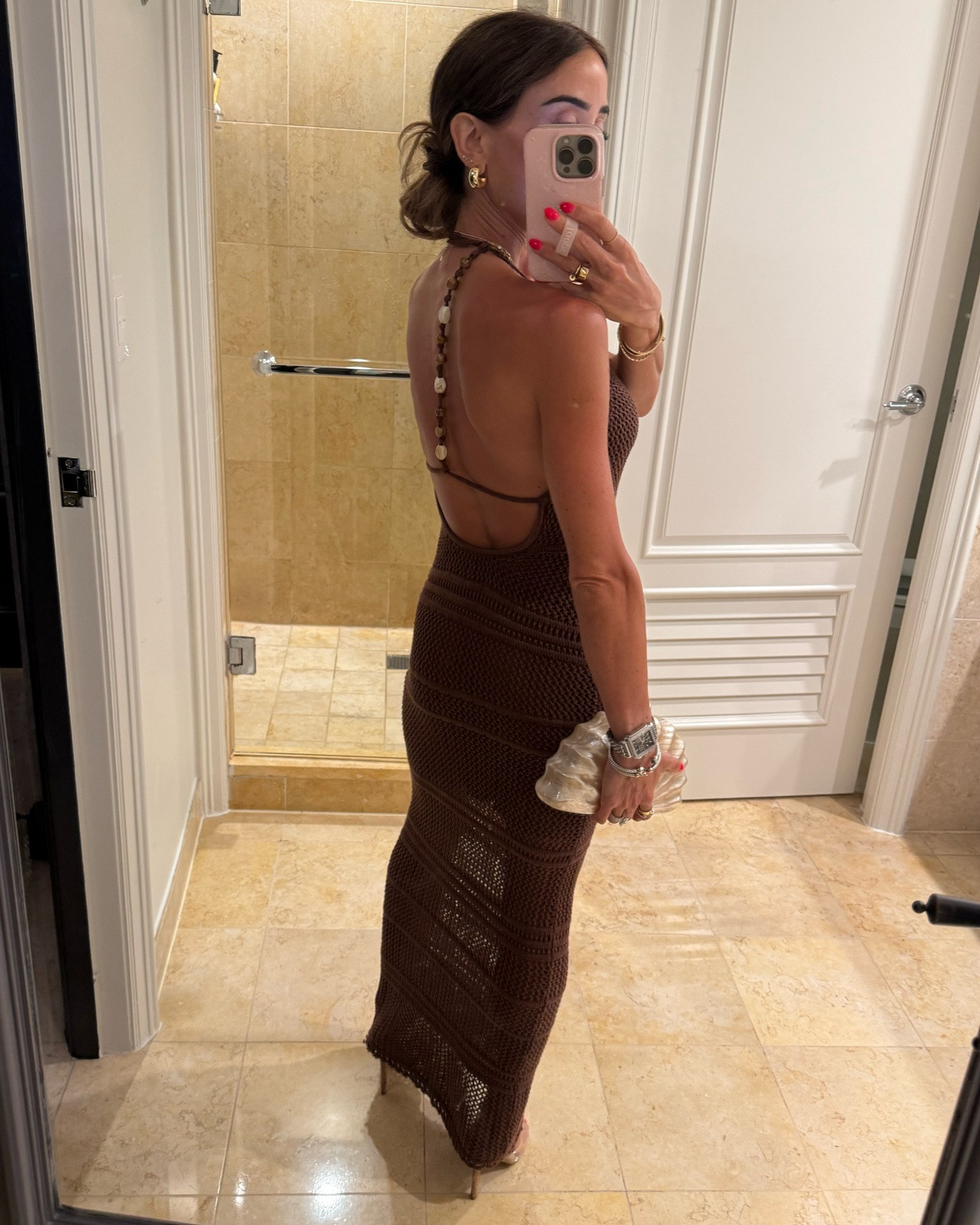 I love this brown crochet dress I love that it’s lined and the back is so stunning I’m wearing xxs petite and it’s on major sale 
Vacation outfit idea

#LTKPetite #LTKSaleAlert #LTKootd