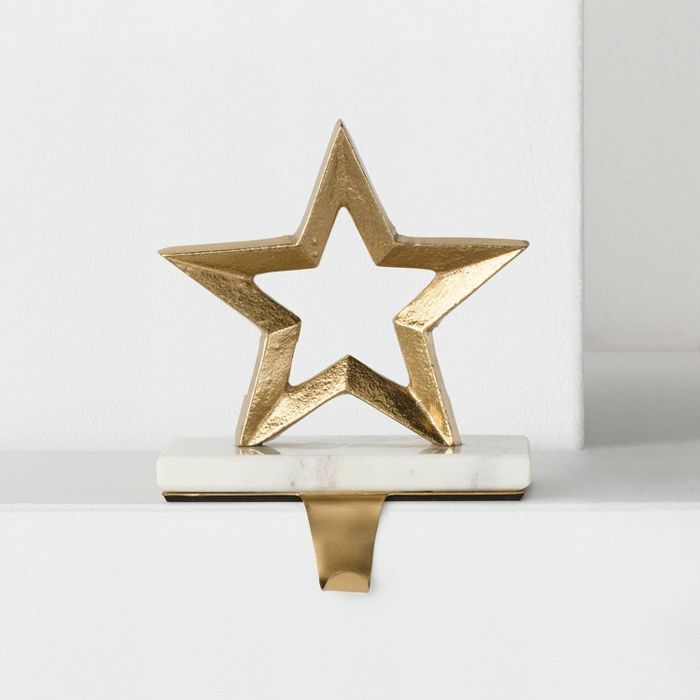 Stocking Holder Brass Marble Star - Wondershop&#8482; | Target