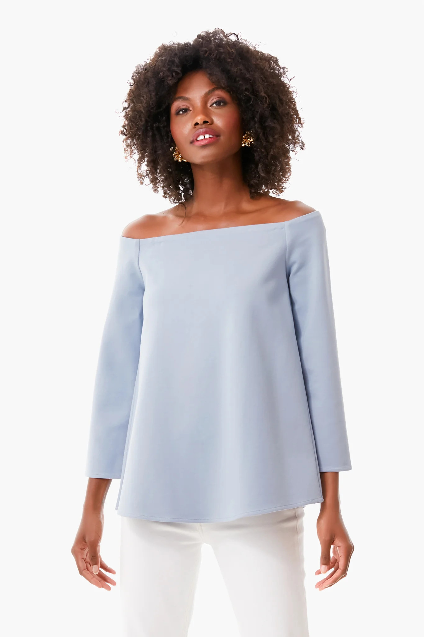 French Blue Miranda Off the Shoulder Blouse | Tuckernuck (US)