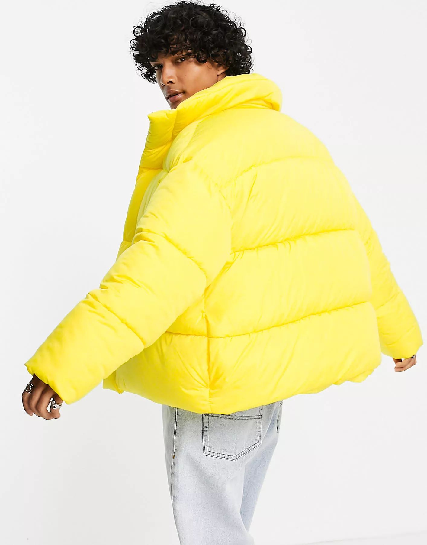 COLLUSION Puffer Jacket In Yellow | ASOS (Global)