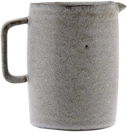 HomArt 7135-0 Tiburon Pitcher, Medium, Ceramic, Light Grey Glaze | Amazon (US)
