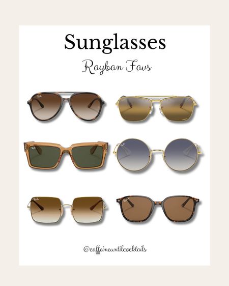 My favorite Rayban sunglasses! Seriously can’t go wrong with any of these styles.

Sunglasses, Rayban, Polarized lenses, summer style, glasses frames, fashion, summer


#LTKstyletip #LTKSeasonal #LTKswim