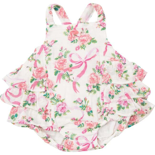COQUETTE BOWS RUFFLE SUNSUIT, Multi | Maisonette