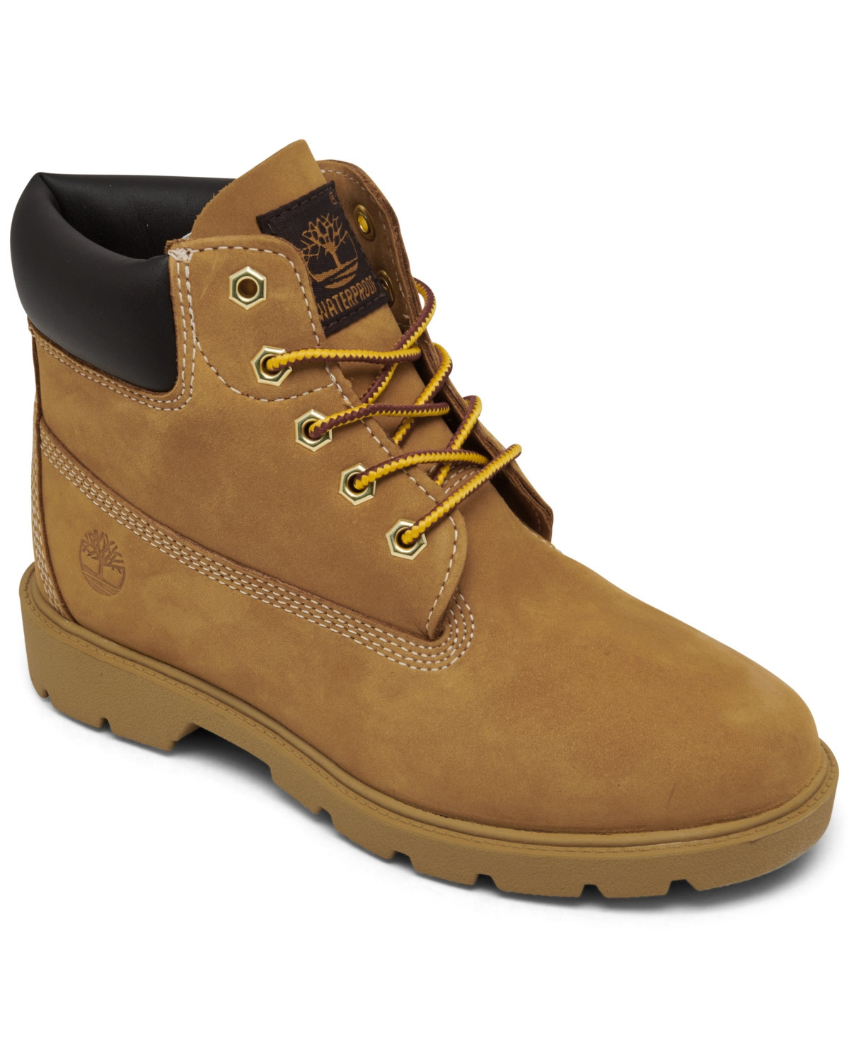 Timberland Little Kids' 6 Inch Classic Waterproof Boots from Finish Line - Wheat | Macy's