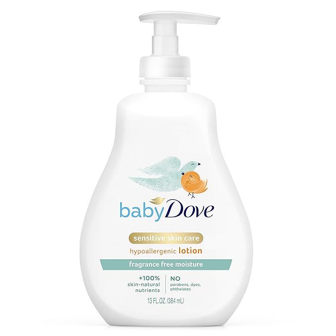 Baby Dove Face and Body Lotion for Sensitive Skin Sensitive Moisture Fragrance-Free Baby Lotion 1... | Amazon (US)
