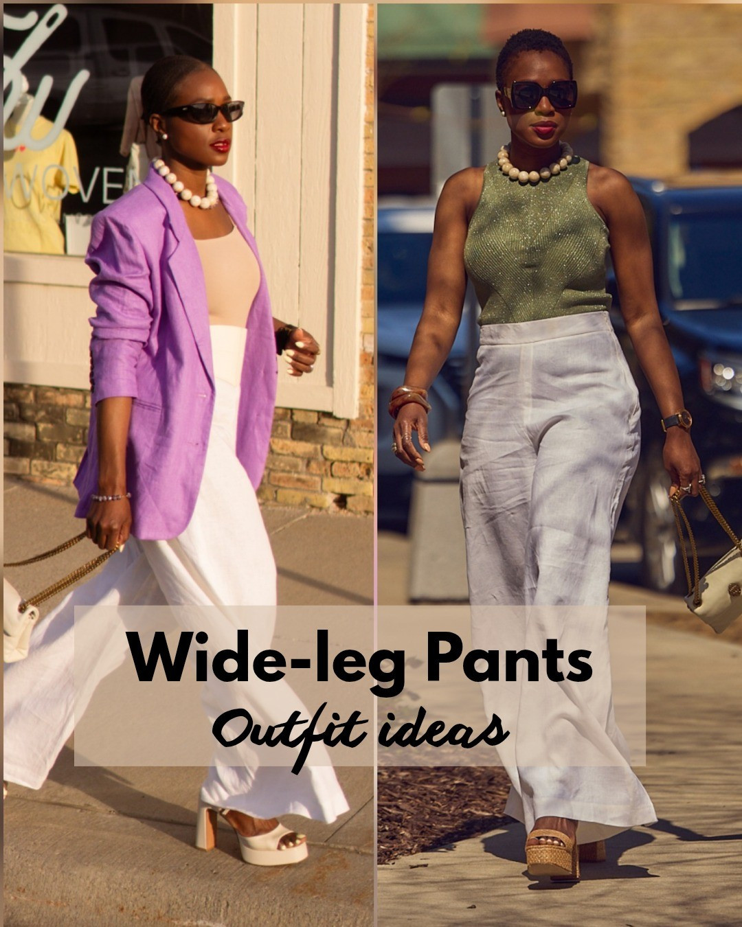 Wide-leg pants are a Summer must-have! Love them with a colorful tank top or blazer 💜 effortless fashion, color-blocked looks, classic outfit ideas, fashion over 40, Larroudé, Nordstrom, ASOS, Macy's

#LTKOver40 #LTKootd #LTKWorkwear