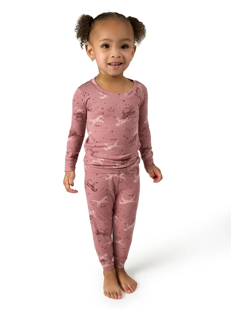 Modern Moments by Gerber Toddler Neutral Super Soft Pajama Set, 2-Piece, Sizes 12 Months-5T | Walmart (US)