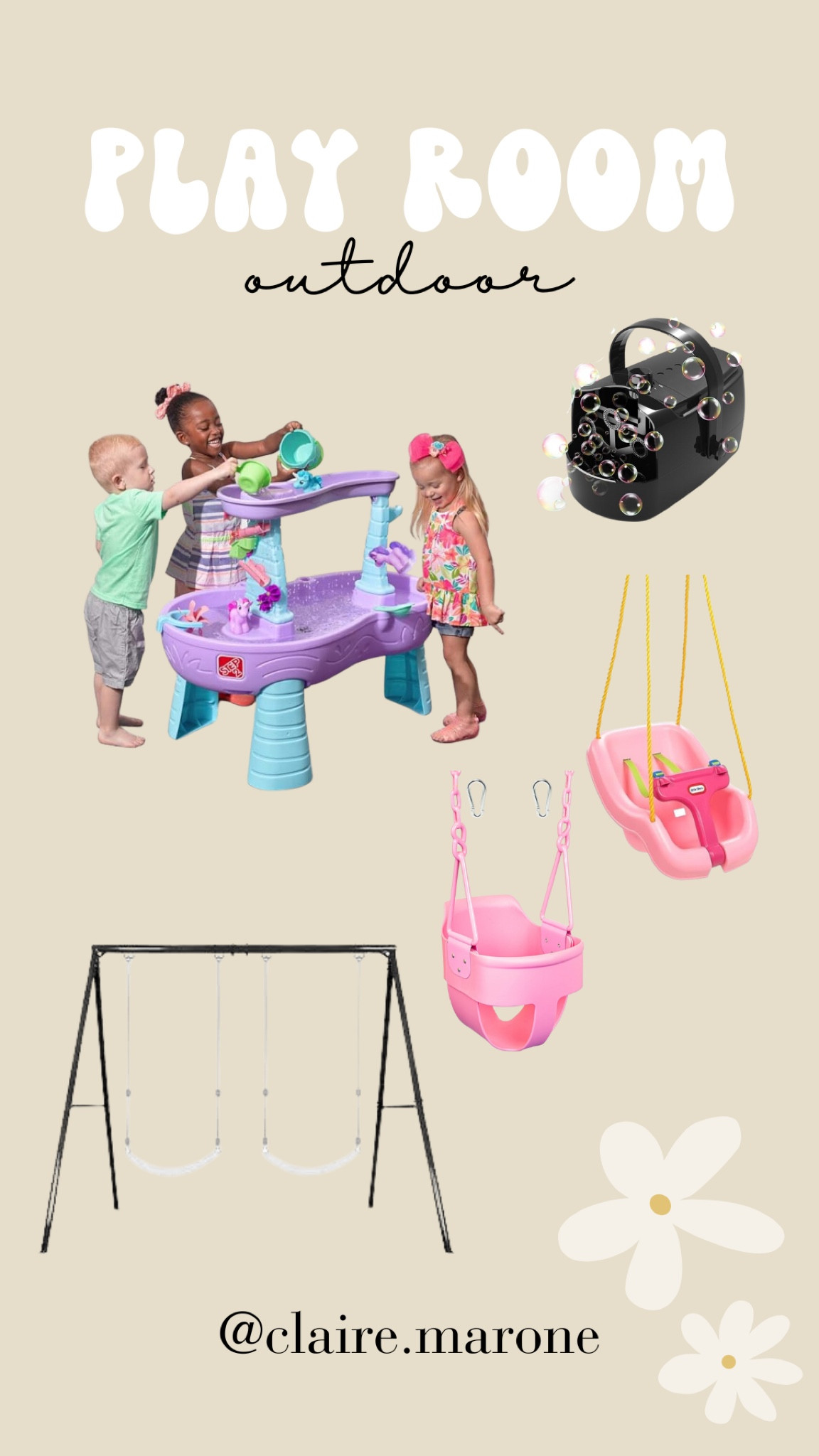 The water table & swing set is hands down our most repeatedly used toys to date! We were looking for a simple & affordable swing set & this checked all the boxes. 

#LTKGiftGuide #LTKBaby #LTKKids