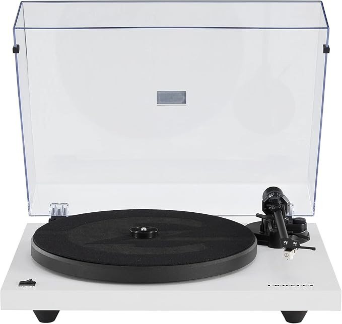 Crosley C6B-WH Belt-Drive Bluetooth Turntable Record Player with Adjustable Tone Arm, White | Amazon (US)