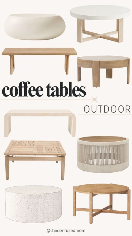 Outdoor coffee table, round coffee tables, affordable, wooden, square, coastal, modern, outdoor living, ideas, patio; porch, outdoor home finds, west elm, pottery barn home, target home 

#LTKstyletip #LTKhome #LTKfamily
