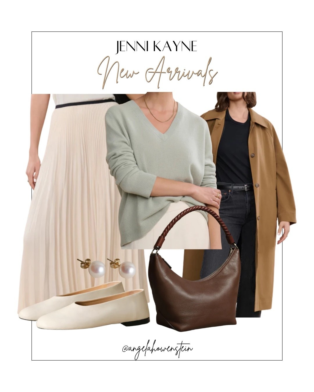 Minimalist layers done right. Soft knits, pleated skirts, and timeless accessories—these Jenni Kayne arrivals are all about effortless elegance you’ll wear on repeat.

#JenniKayne #newarrivals #fallstyle #minimalstyle #effortlesschic #falloutfit #neutralstyle #styleinspo



#LTKOver40 #LTKShoeCrush #LTKStyleTip