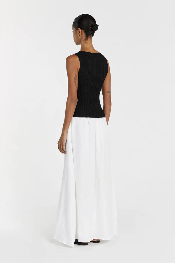 SIENNA BLACK KNIT TANK | DISSH