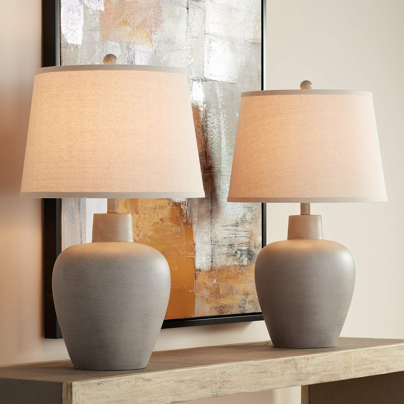 Glenn Southwest Urn Table Lamps Set of 2 | Lamps Plus