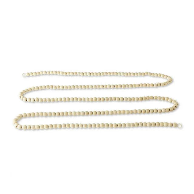 Natural Brown Wooden Bead Christmas Garland, 9 ft, by Holiday Time | Walmart (US)