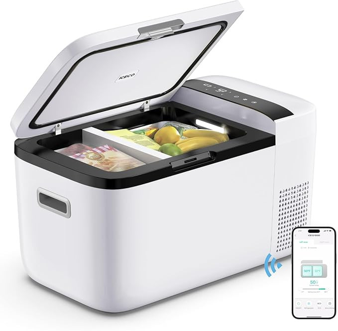 ICECO GO20 Dual Zone 12 Volt Refrigerator, 12V Car Refrigerator with Secop Compressor, Separate C... | Amazon (US)
