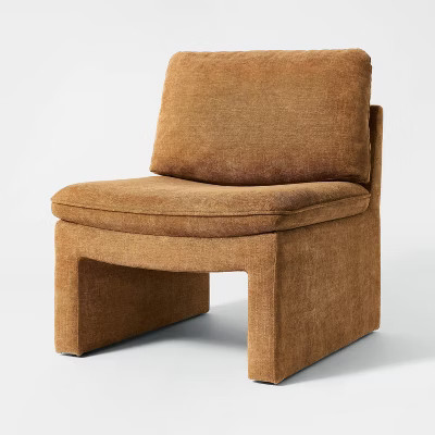 Saddle Seat Slipper Chair Camel - Threshold™ designed with Studio McGee | Target