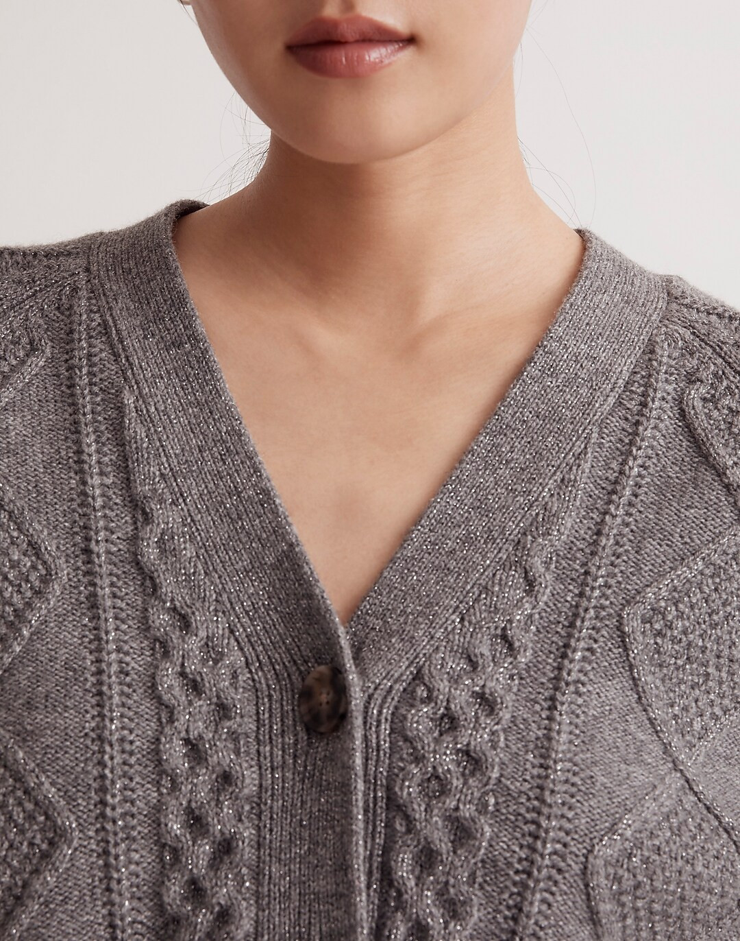 Cable-Knit Cropped Cardigan | Madewell