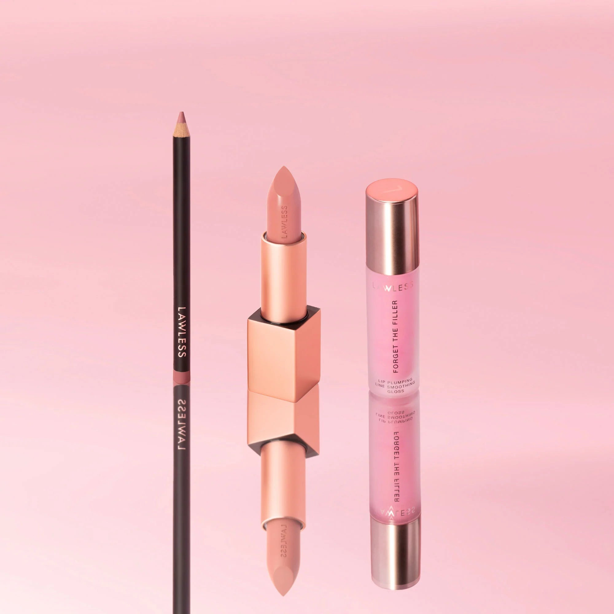 Build a Pink Lip Bundle 6 - Femme / 2 - Pink Sand / Juicy Watermelon | Lawless Beauty