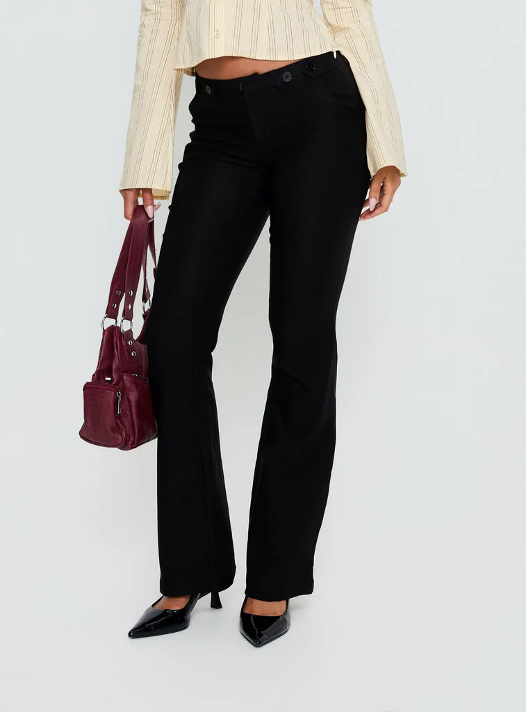 Dariana Flare Pants Black | Princess Polly US