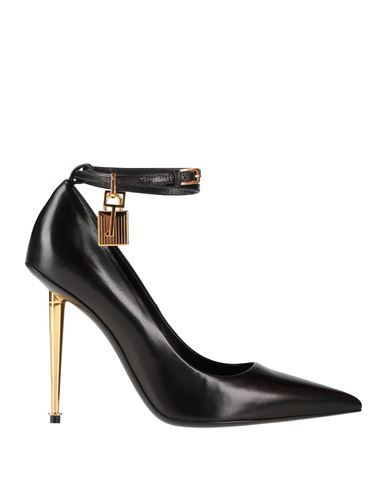 Tom Ford Woman Pumps Black Size 8 Goat skin, Steel, Zamak | YOOX (US)